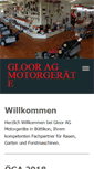 Mobile Screenshot of gloor-motorgeraete.ch